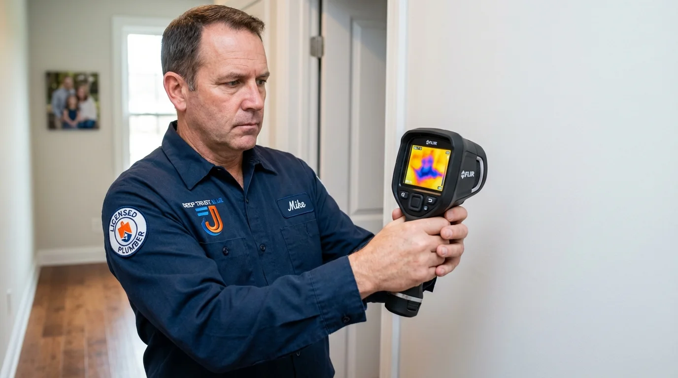 Thermal imaging leak detection by Johns Plumbing LLC in Cochranton